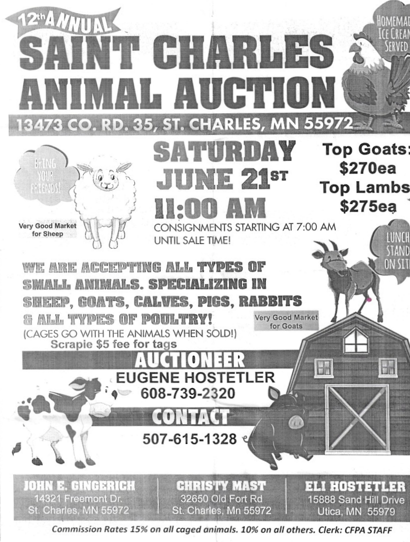 12th Annual Saint Charles Animal Auction